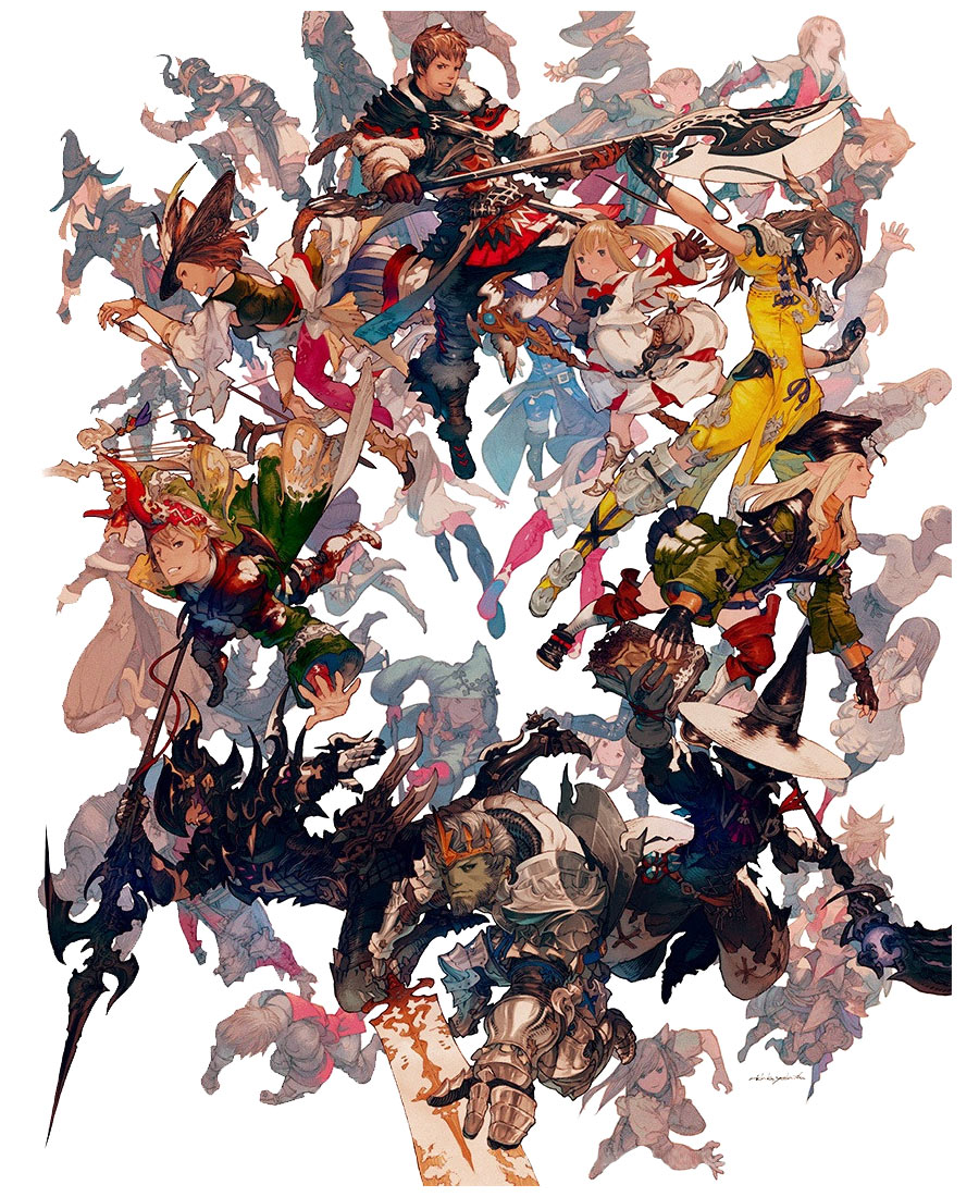 Jobs Illustration from Final Fantasy XIV: A Realm Reborn