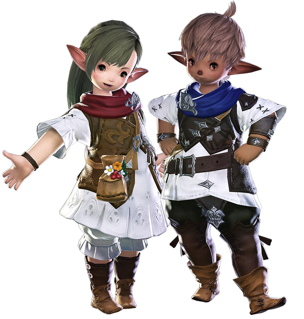 Lalafell Plainsfolk Art from Final Fantasy XIV: A Realm Reborn