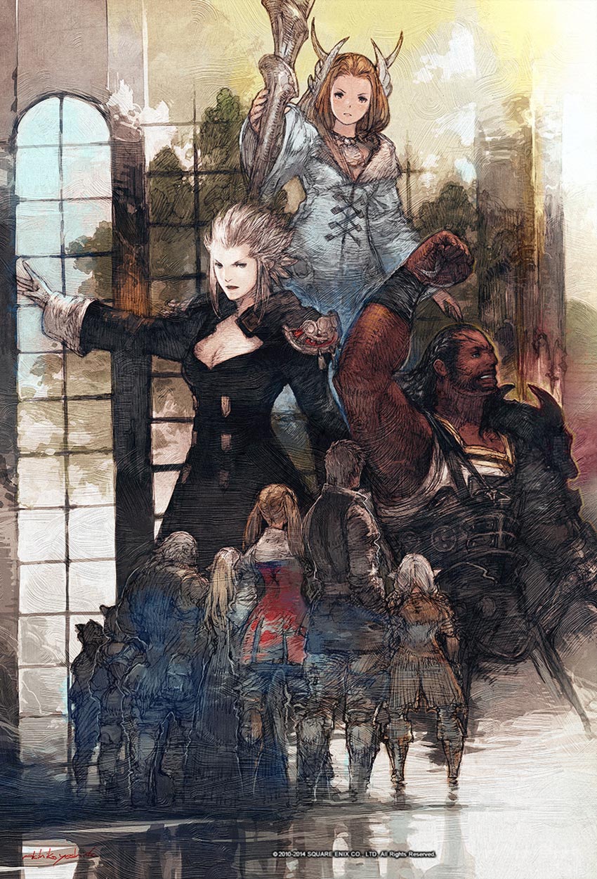 Grand Company Leaders Illustration from Final Fantasy XIV: A Realm Reborn