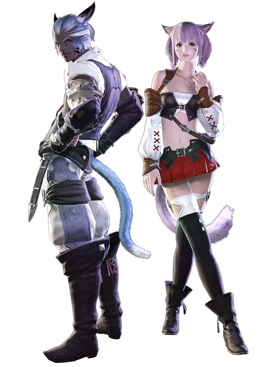 Miqo'te Keepers of the Moon Art from Final Fantasy XIV: A Realm Reborn