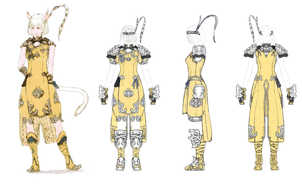 Monk Concept Art from Final Fantasy XIV: A Realm Reborn