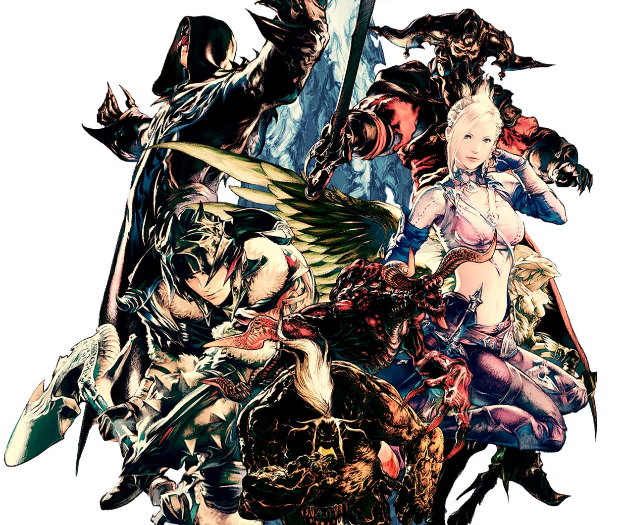 Patch 2.2 Characters Art from Final Fantasy XIV: A Realm Reborn