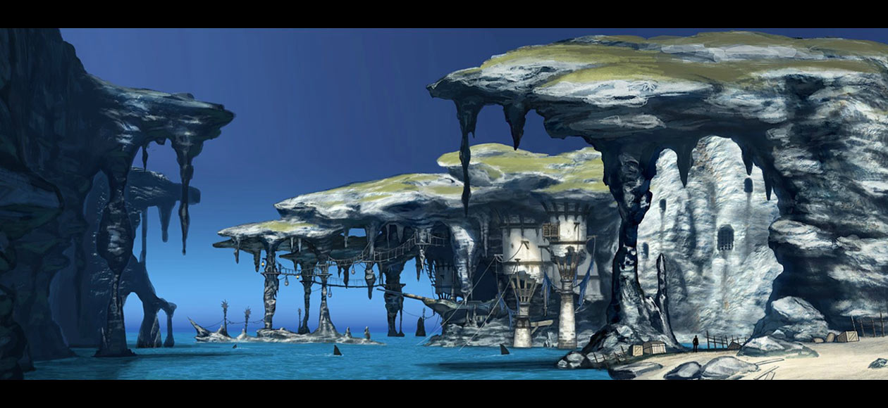 Pirate Hideout Art from Final Fantasy XIV: A Realm Reborn
