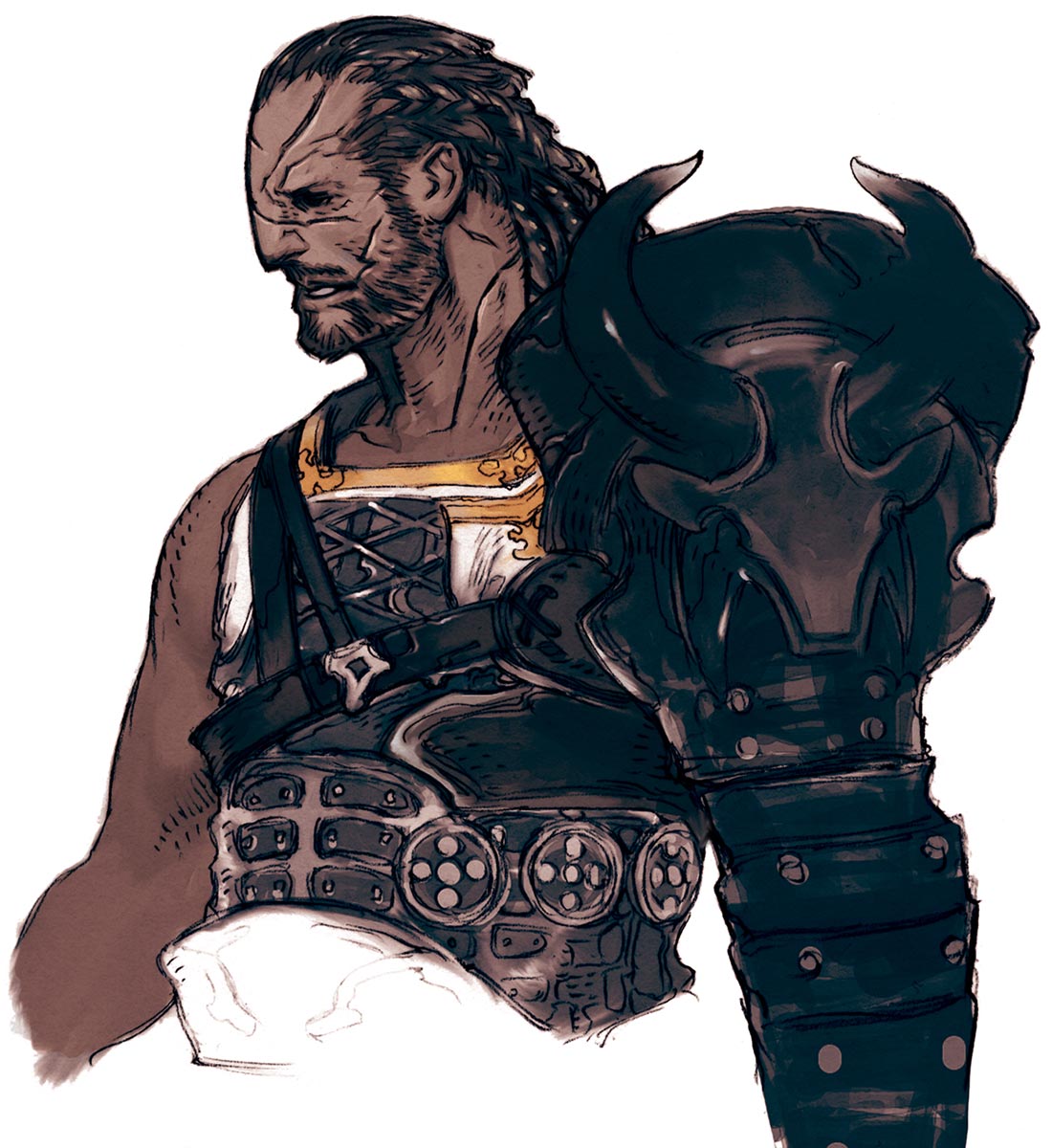 Raubahn Aldynn Face Art from Final Fantasy XIV: A Realm Reborn
