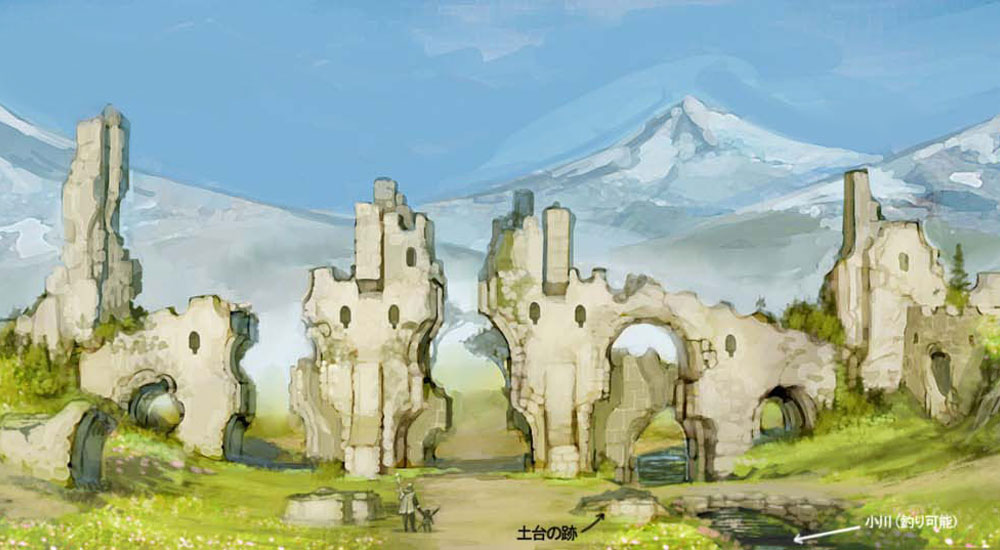 Ruined Gate Art from Final Fantasy XIV: A Realm Reborn