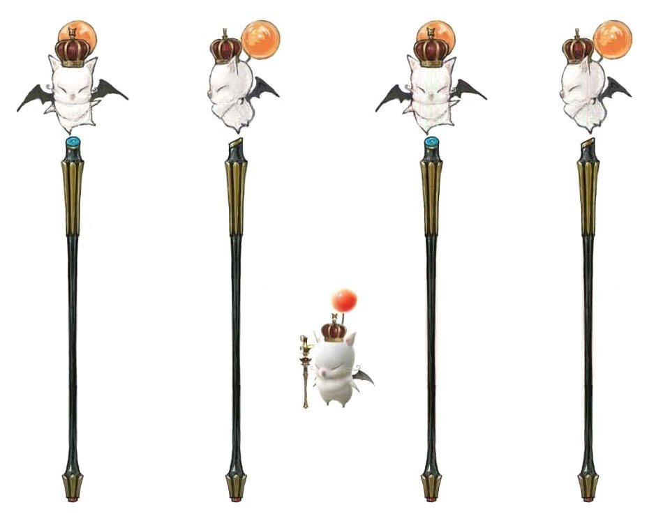 Thaumaturge Moogle Rod Art from Final Fantasy XIV: A Realm Reborn