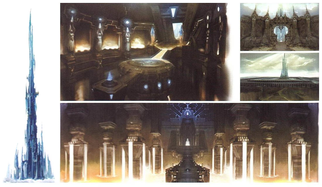 The Crystal Tower Art from Final Fantasy XIV: A Realm Reborn
