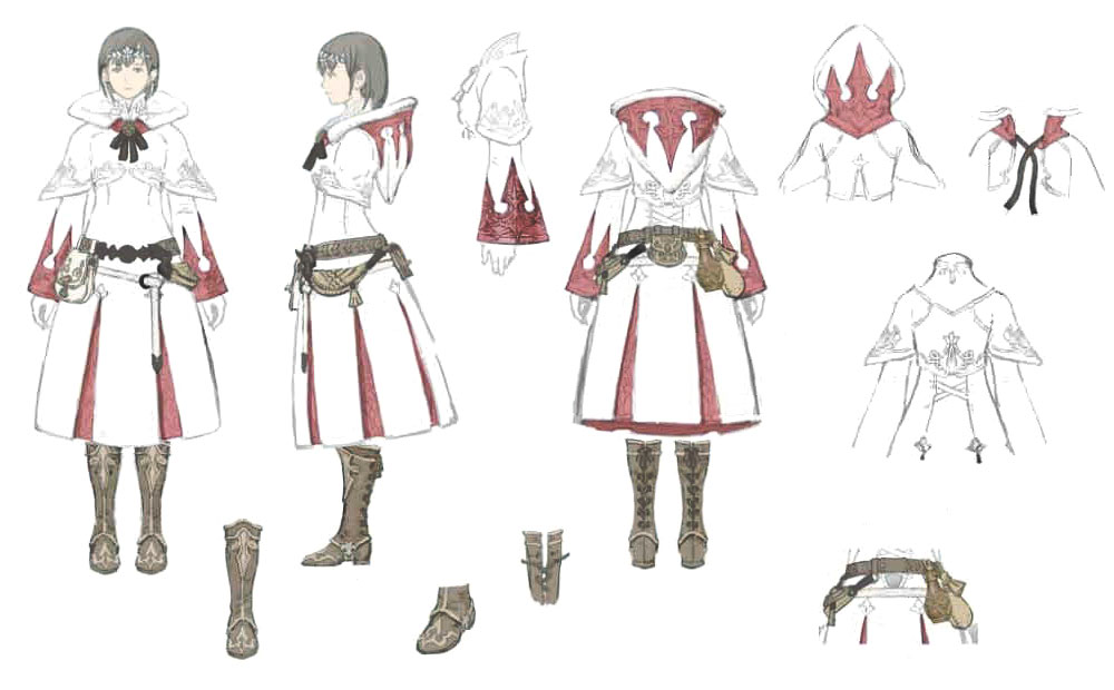 White Mage Concept Art from Final Fantasy XIV: A Realm Reborn