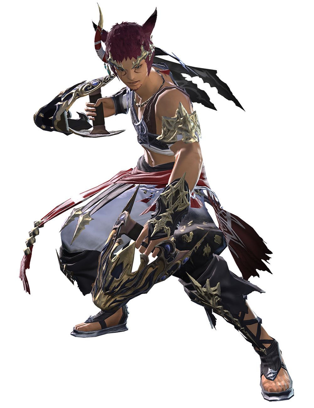 World of Darkness Monk Gear Art from Final Fantasy XIV: A Realm Reborn