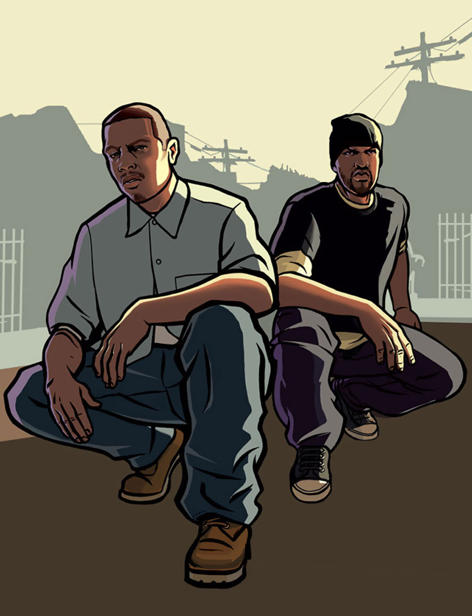 Carl Johnson Art from Grand Theft Auto: San Andreas
