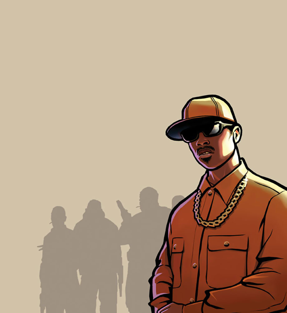 Carl Johnson Art from Grand Theft Auto: San Andreas