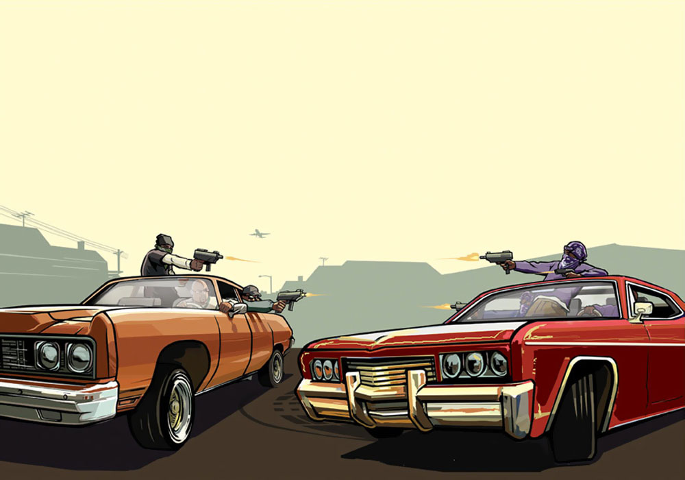 Driveby Art from Grand Theft Auto: San Andreas
