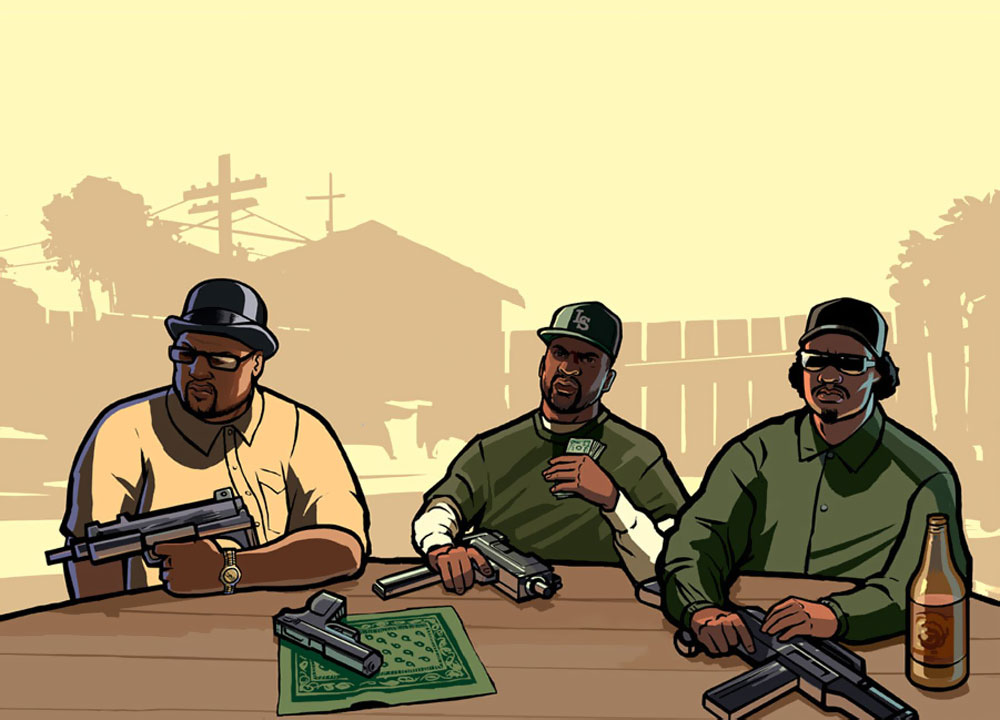 Gang Table Art from Grand Theft Auto: San Andreas