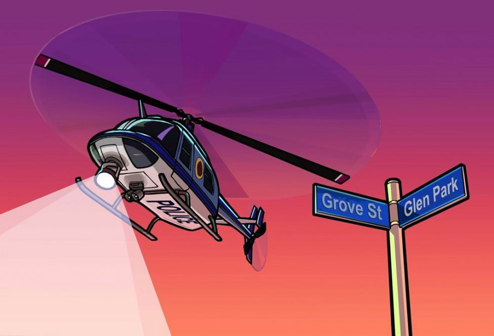 Police Helicopter Art from Grand Theft Auto: San Andreas