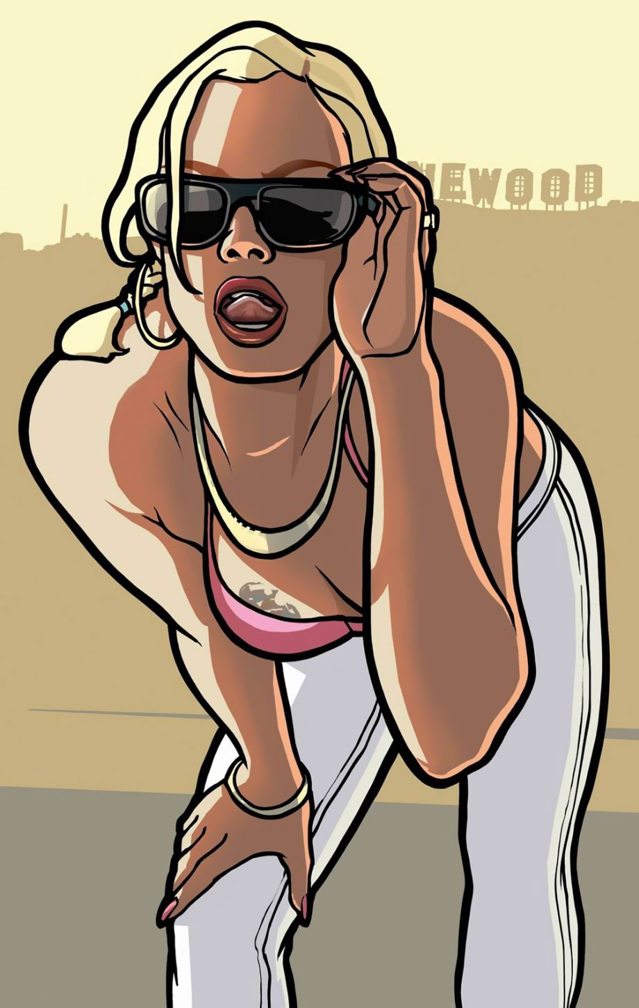 Vinewood Woman Art from Grand Theft Auto: San Andreas