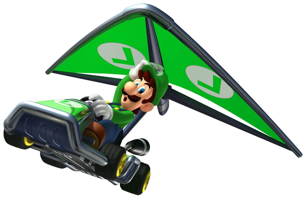 Luigi - Glider Art from Mario Kart 7