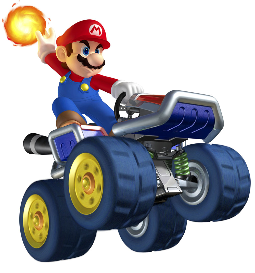 Mario - Fireball Art from Mario Kart 7
