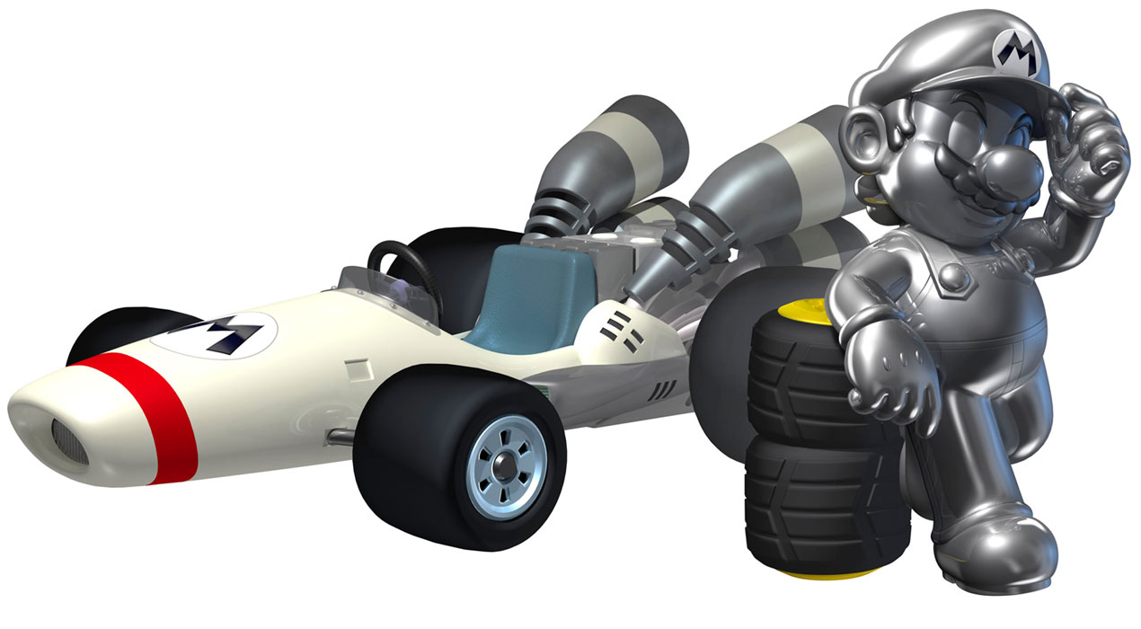 Metal Mario Art from Mario Kart 7
