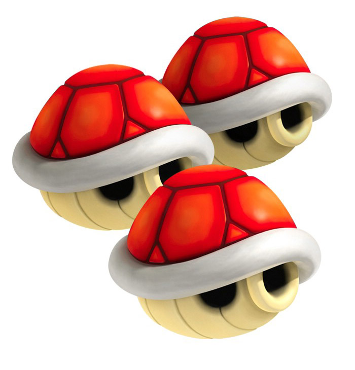 Triple Red Shells Art from Mario Kart 7