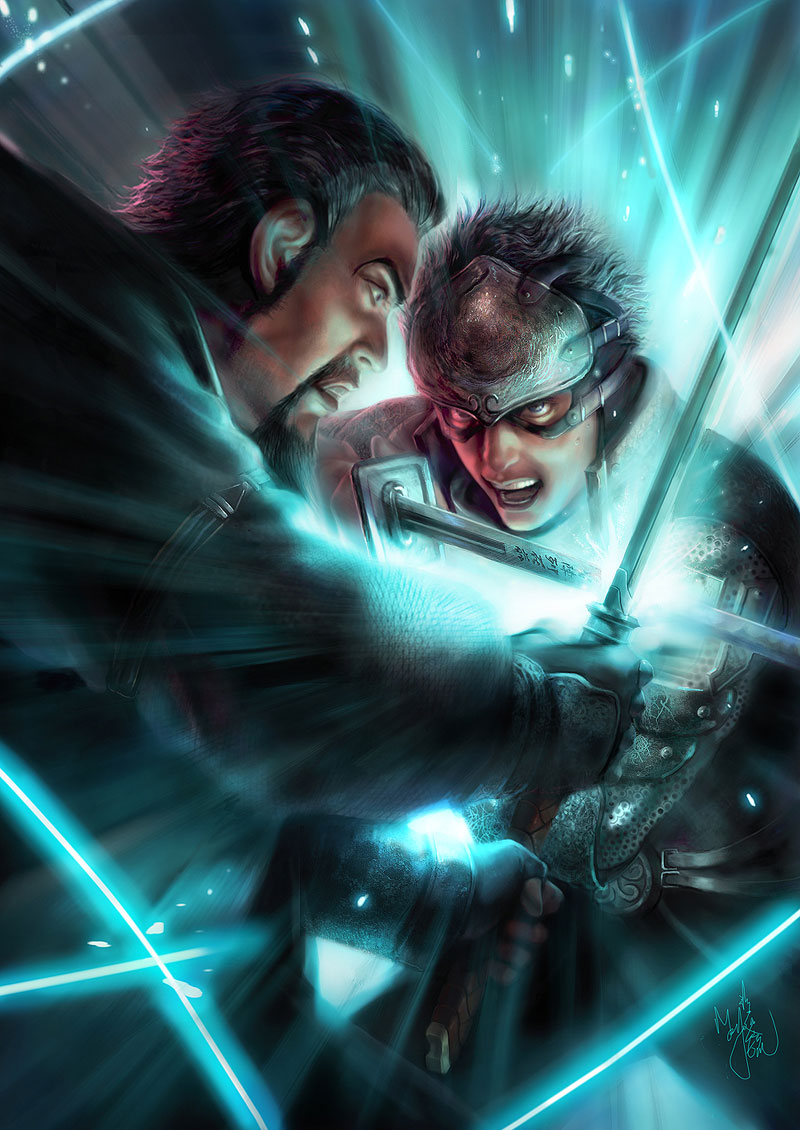 Promotional Poster Art from Ninja Blade