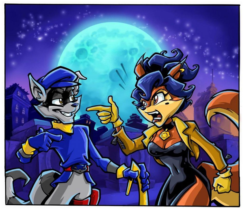 Sly & Carmelita Art from Sly 3: Honor Among Thieves