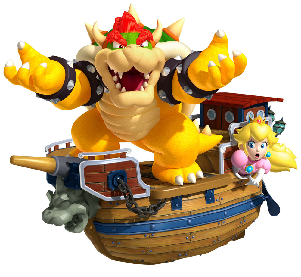 Bowser & Peach Art from Super Mario 3D Land