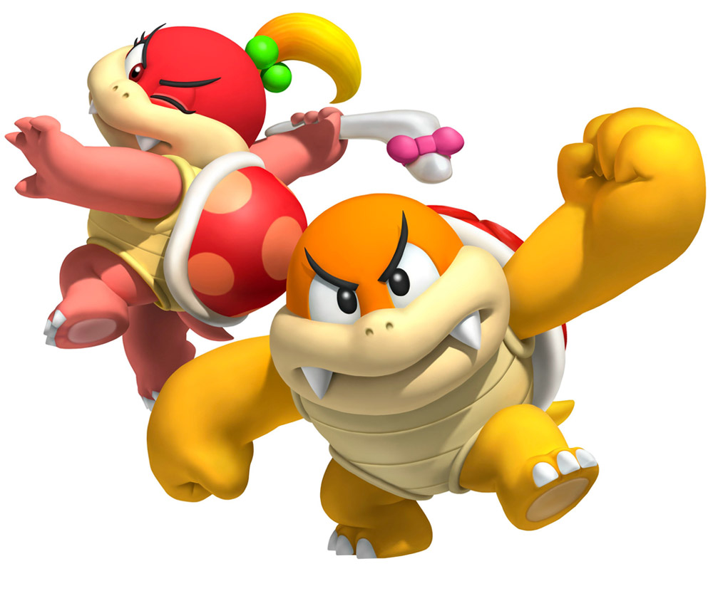 Pom Pom & Boom Boom Art from Super Mario 3D Land