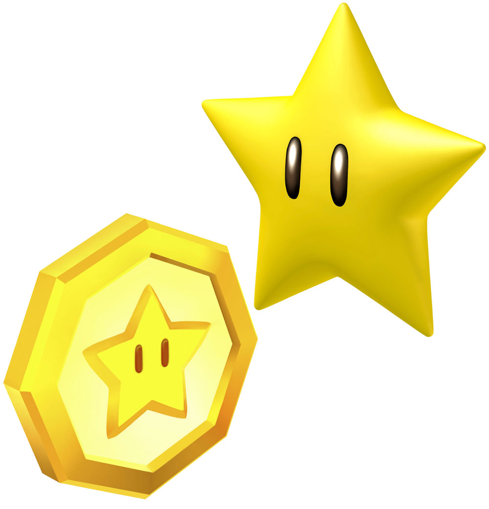 Star & Star Medal Art from Super Mario 3D Land