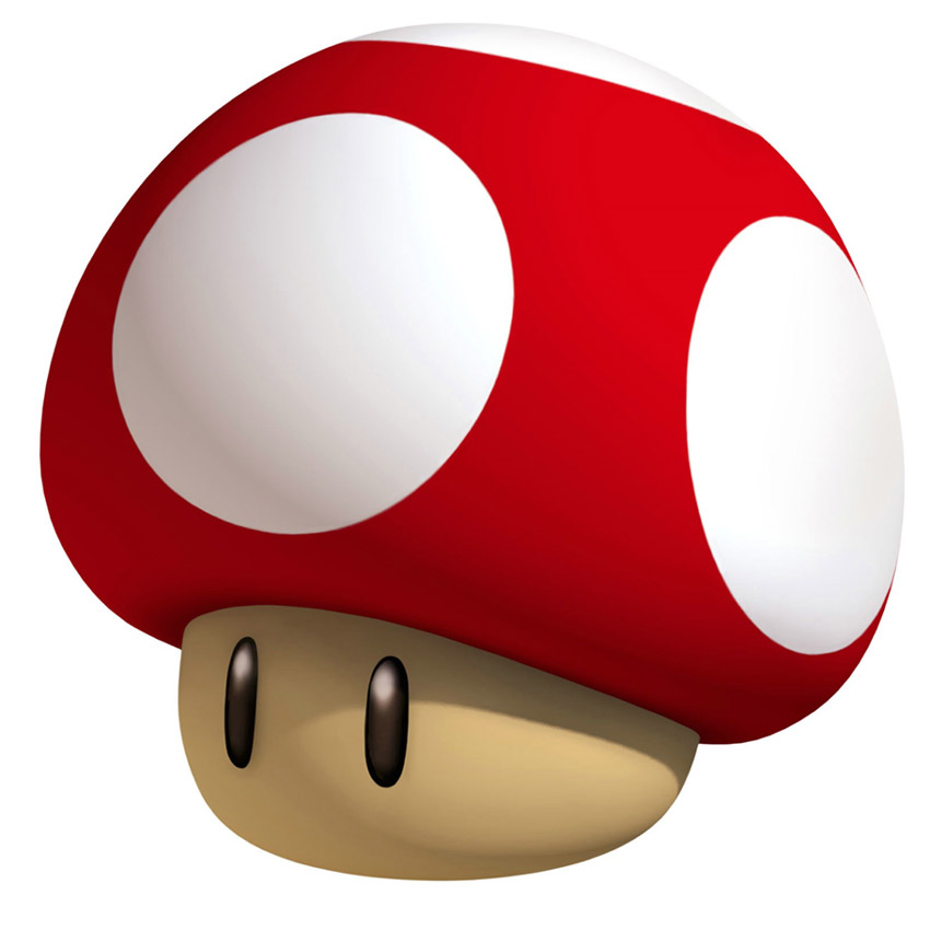 Super Mushroom Art from Super Mario 3D Land