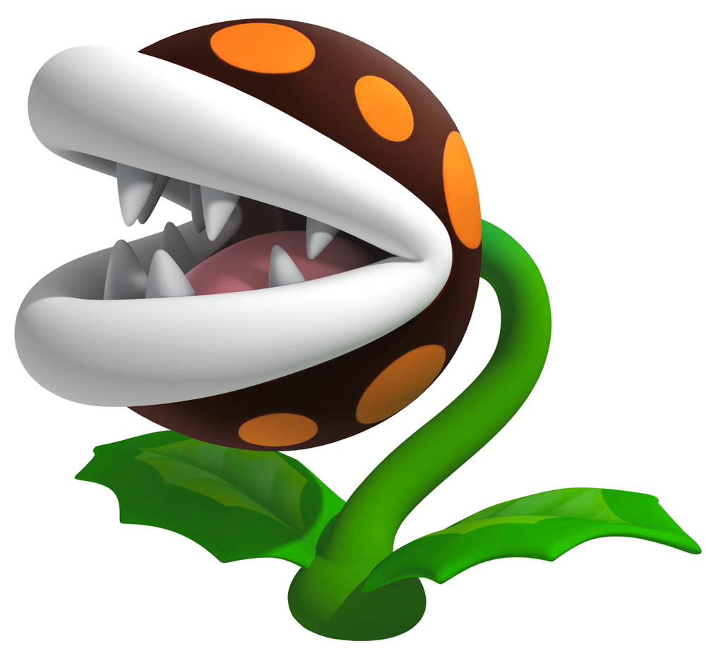 Venus Fire Trap Art from Super Mario 3D Land
