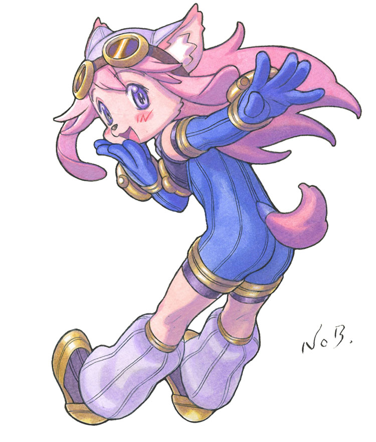 Chocolat Gelato Art from Solatorobo: Red the Hunter