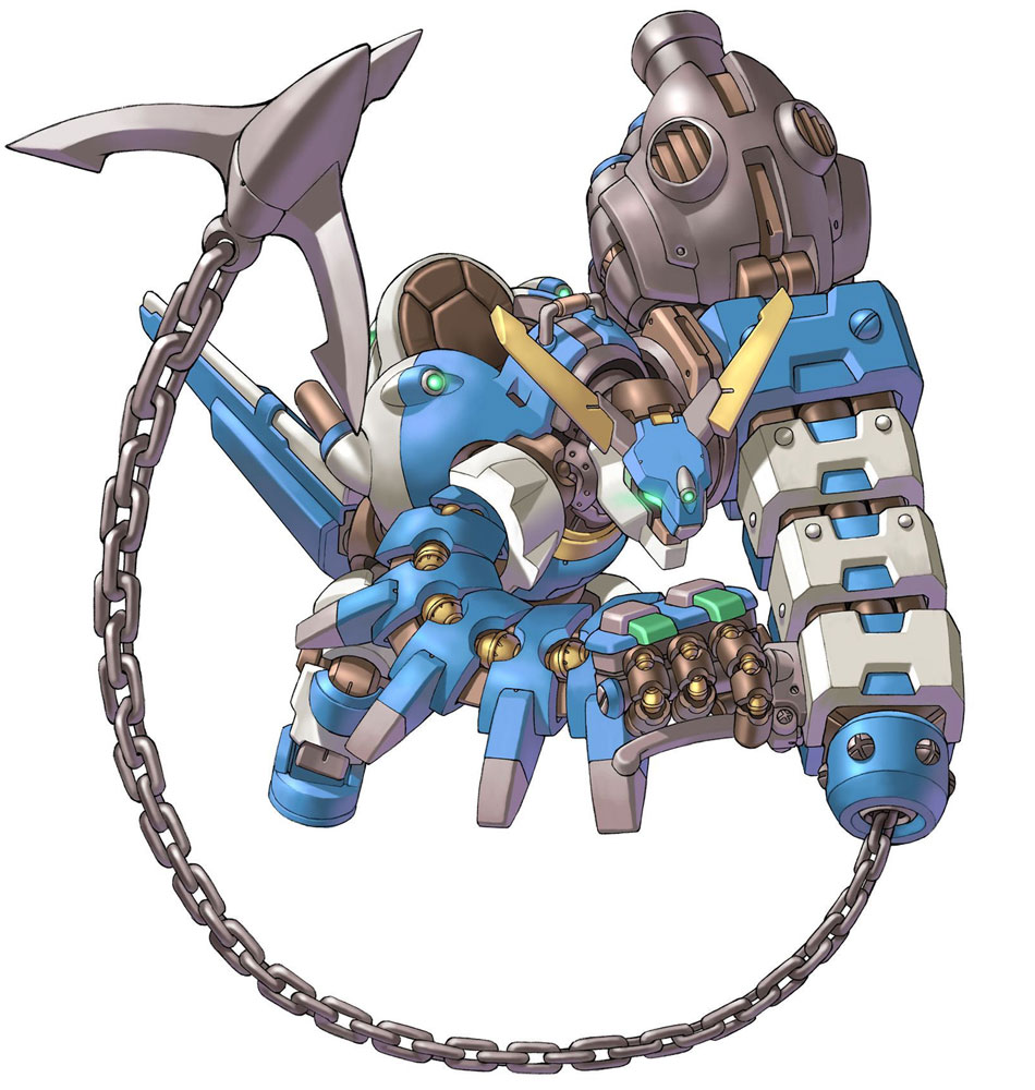 Dahak - Angler Mode Art from Solatorobo: Red the Hunter