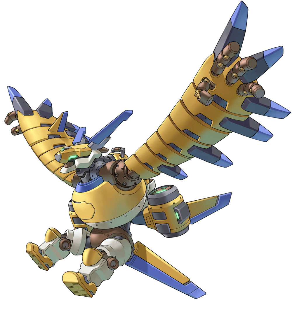 Dahak - Flying Mode Art from Solatorobo: Red the Hunter