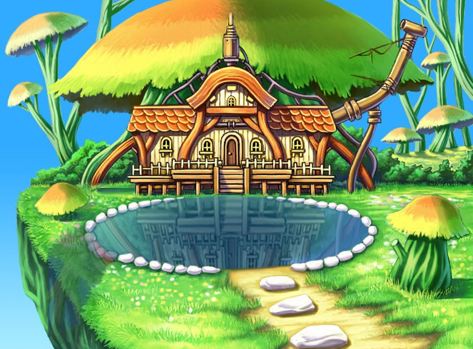 House Concept Art from Solatorobo: Red the Hunter