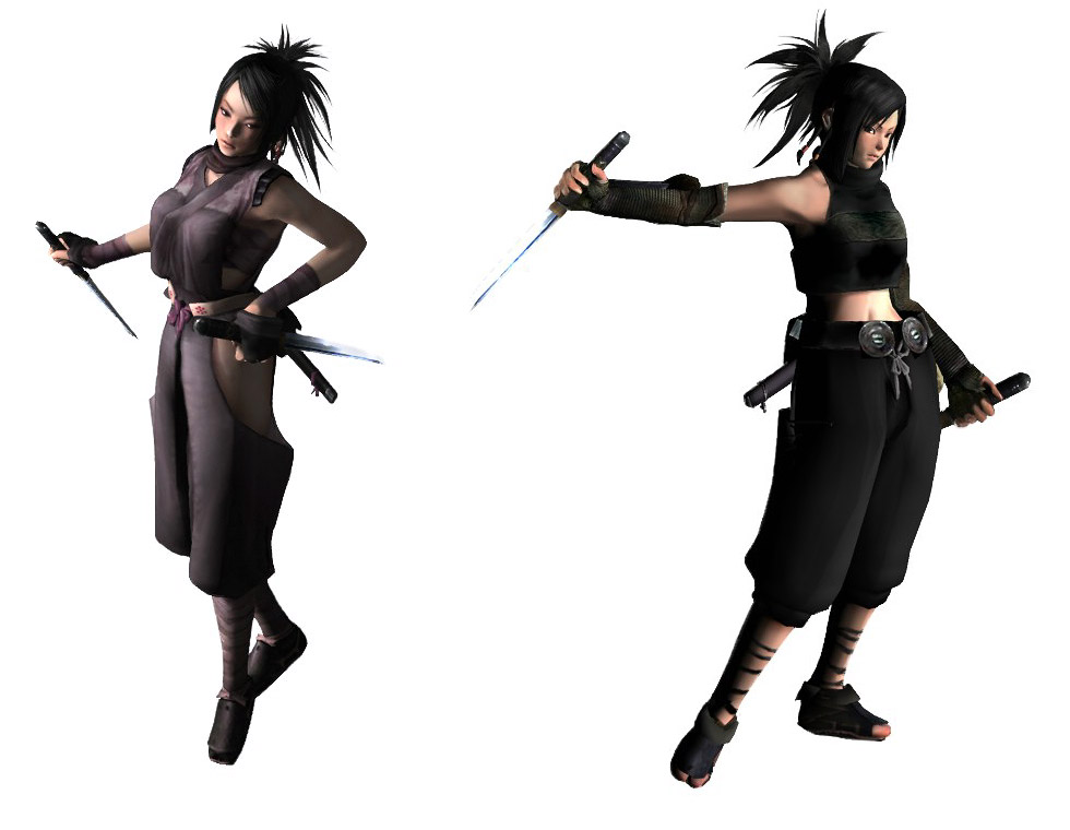 Ayame Outfits Art from Tenchu: Fatal Shadows