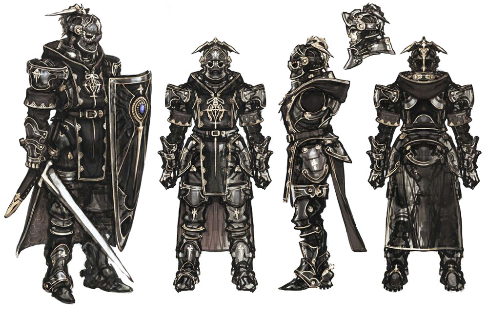 Armor Designs Art from The Last Story