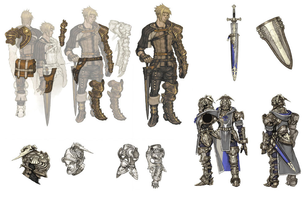 Armor Designs Art from The Last Story