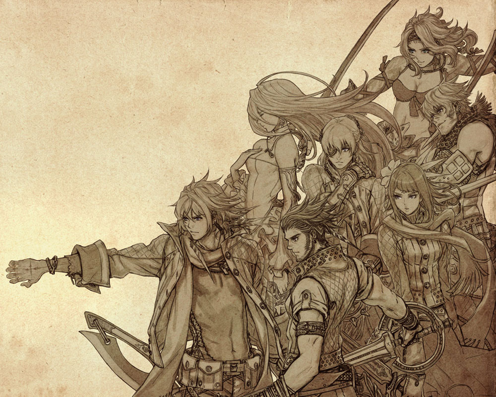 Character Cast Art from The Last Story
