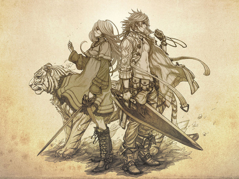 Calista & Zael Artwork from The Last Story