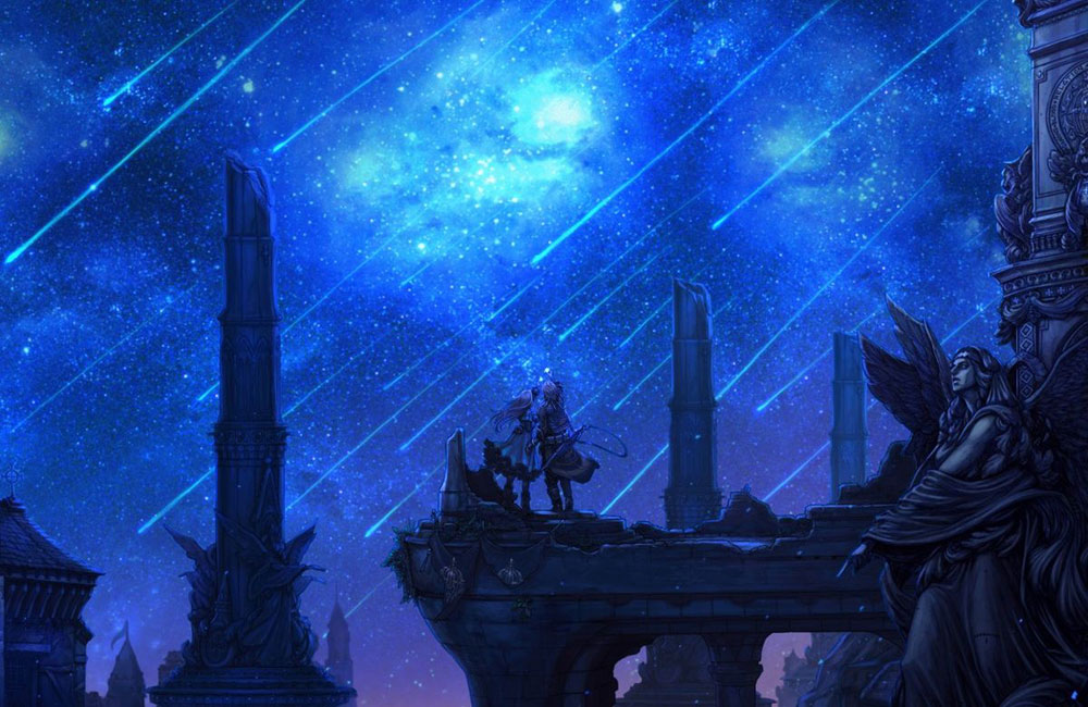 Meteor Shower Art from The Last Story