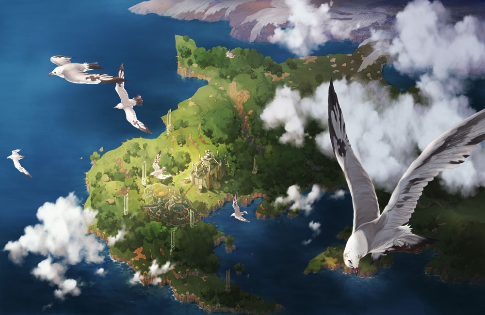Ruli Island Aerial Art from The Last Story