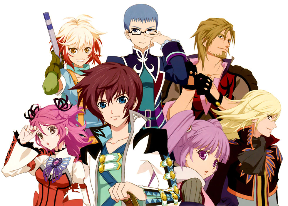 Main Characters Art from Tales of Graces