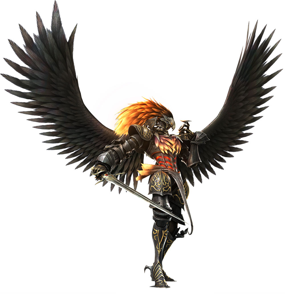 Dinivas the Black Knight Art from White Knight Chronicles II