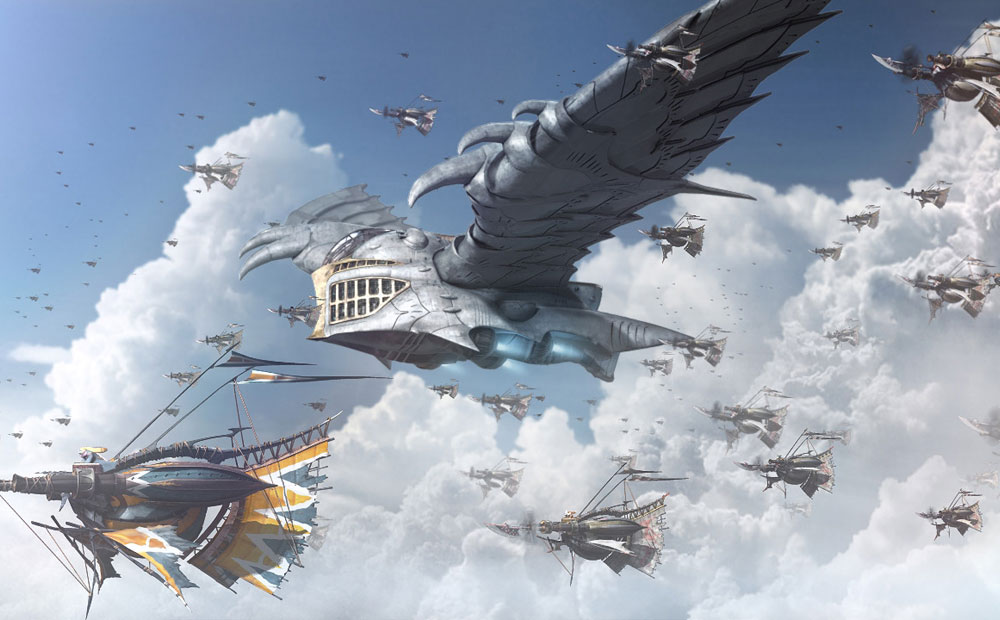 Mighty Airship Shahgna Art from White Knight Chronicles II