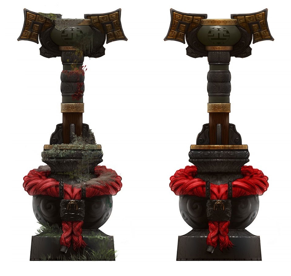 Columns Art from World of Warcraft: Mists of Pandaria