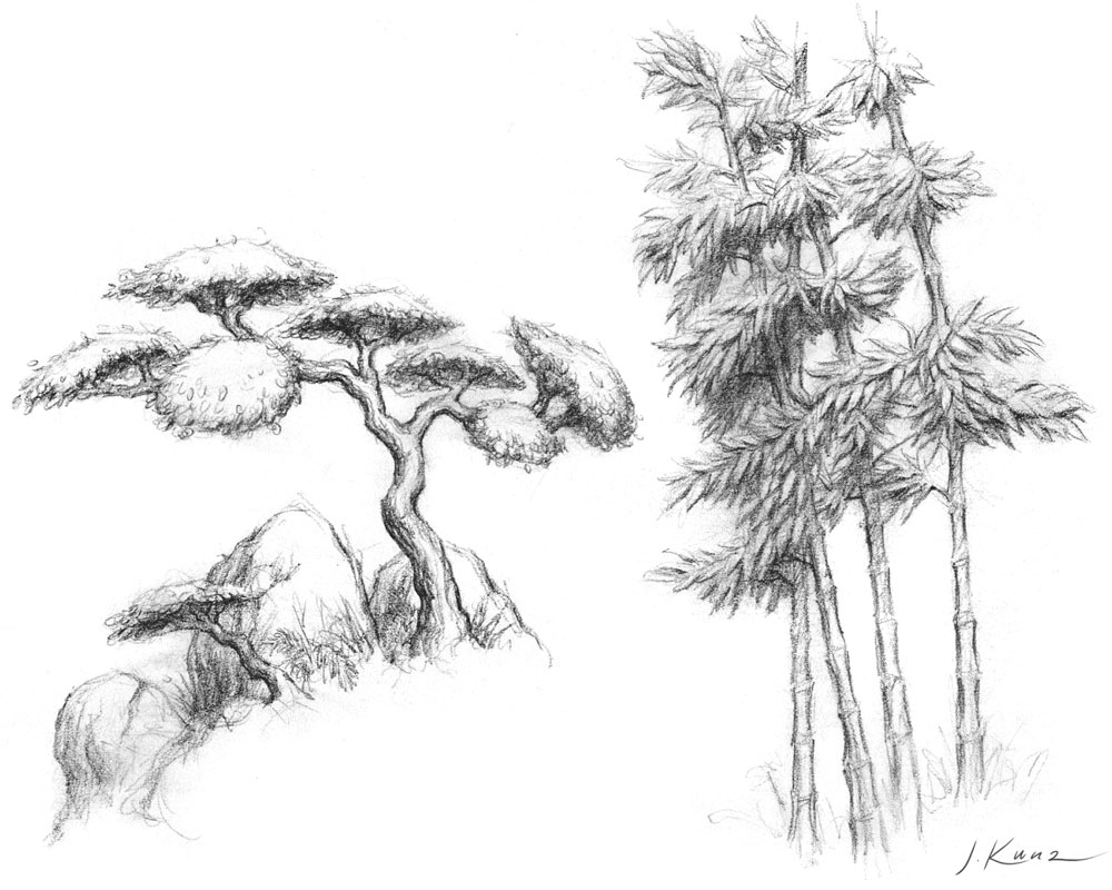 Flora Concept Art from World of Warcraft: Mists of Pandaria