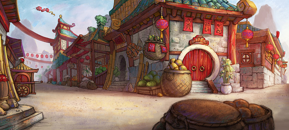 Food Market Art from World of Warcraft: Mists of Pandaria