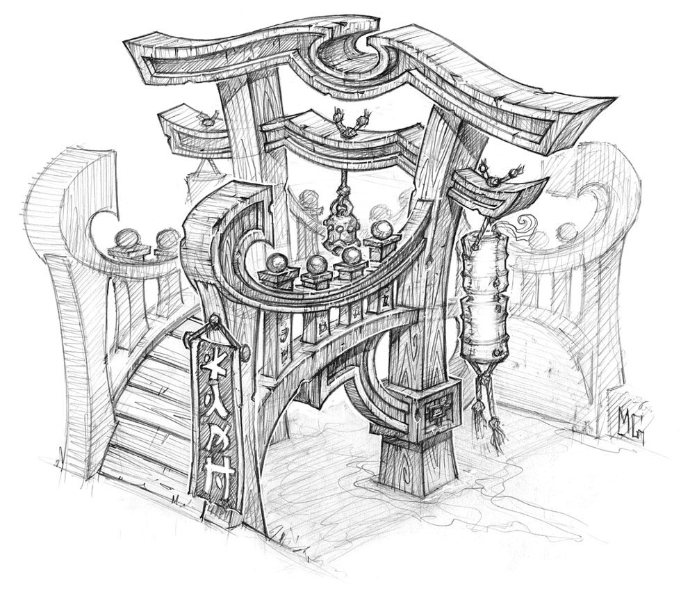 Hump-Back Bridge Art from World of Warcraft: Mists of Pandaria