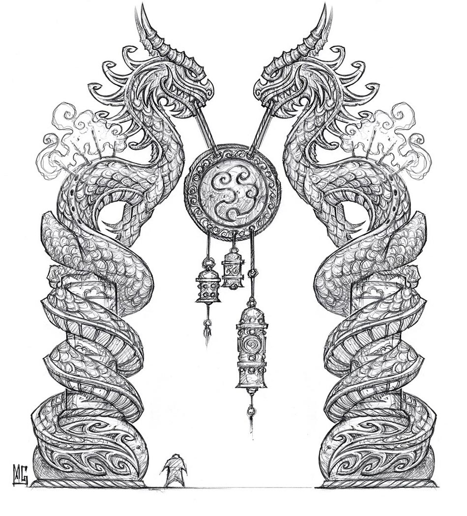 Jade Dragon Gong Art from World of Warcraft: Mists of Pandaria