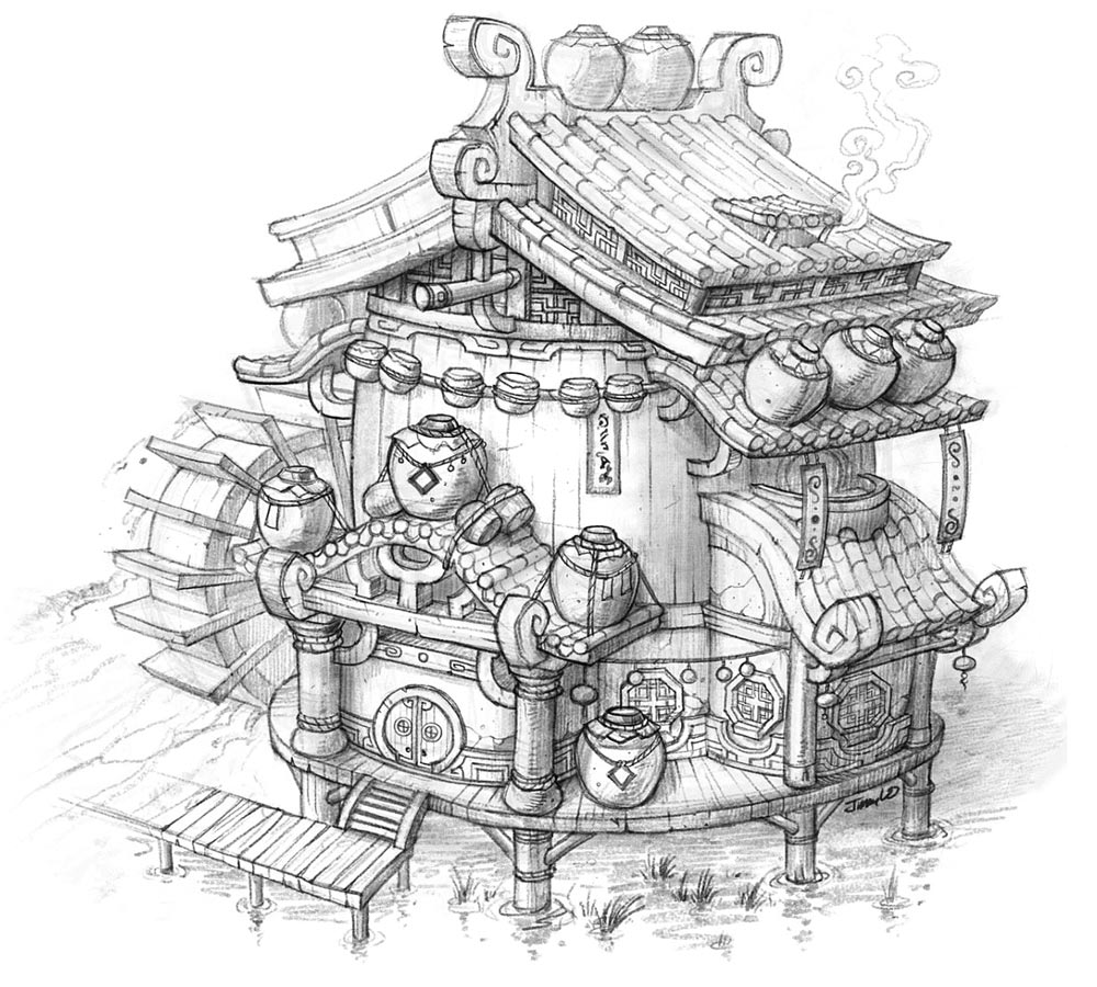 Stormshout Brewery Art from World of Warcraft: Mists of Pandaria
